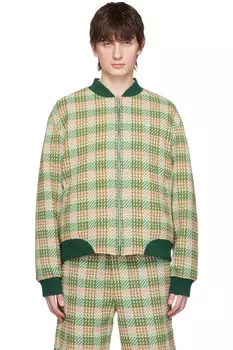 Реверсивная бомбер-куртка 'teddy reversible' Drle De Monsieur, зеленый