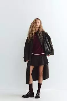 Реверсивная мягкая сумка-ведро ZARA, черный