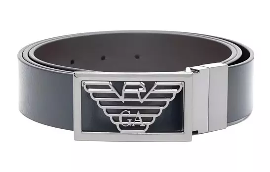 Реверсивный ремень EMPORIO ARMANI, синий