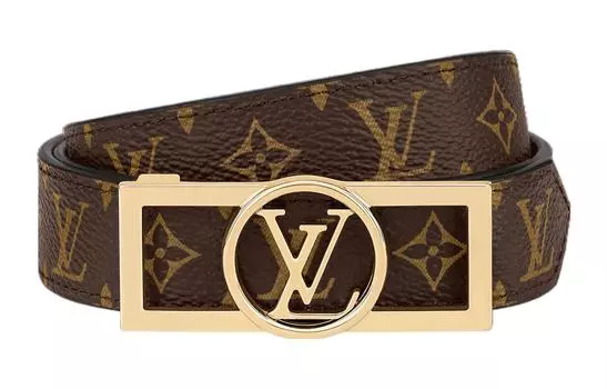 Реверсивный ремень Lv Dauphine 25MM LOUIS VUITTON, коричневый