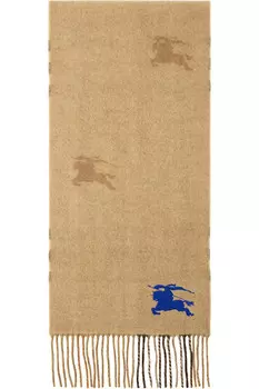 Реверсивный шарф из кашемира EKD Check Burberry, цвет sand