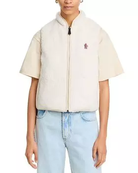 Реверсивный жилет Moncler, коричневый/бежевый