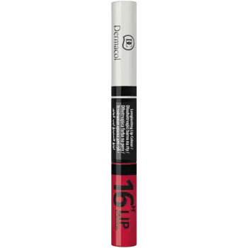 Революционная стойкая двухфазная помада и блеск для губ 2в1 нет. 20 Dermacol 16H Lip Colour, 3 мл + 4,1 мл