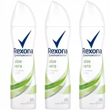 Rexona, Антиперспирант с алоэ вера, 3x150 мл