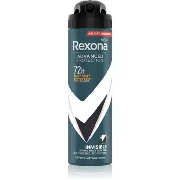 Rexona Men Advanced Protection Невидимый антиперспирант 150 мл - Rexona, защита 72 часа