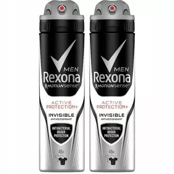 Rexona Men, Активная защита+Невидимый антиперспирант, 2 x 150 шт