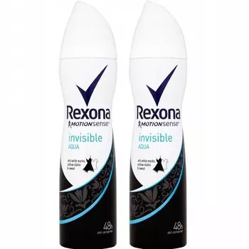 Rexona, Невидимый аква-антиперспирант, 2x150 мл