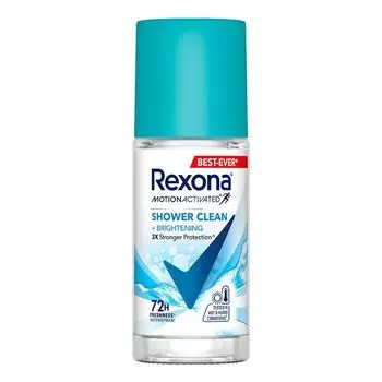 Rexona Шариковый антиперспирант для душа Clean + осветляющий 45 мл. , Blue