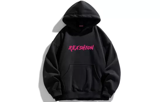 REXSHION Толстовка унисекс, Бежевый худи на флисовой подкладке