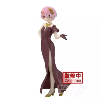Rezero - ram - статуэтка с блестками и гламуром 23см Banpresto