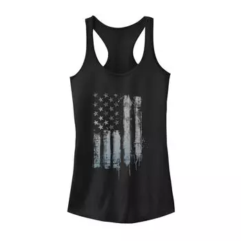 Резервуар для капель краски с американским флагом в деревенском стиле для юниоров, черный