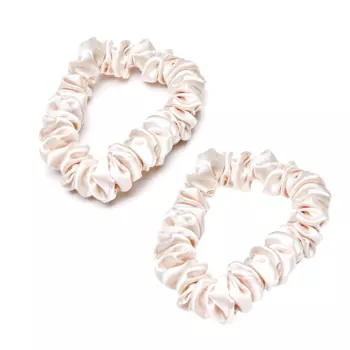 Резинка для волос 100% шелк - шампанское, 2 шт. Easy Livin'