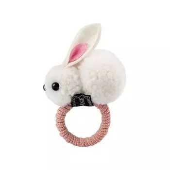 Резинка для волос с кроликом - Белый Inna Marka