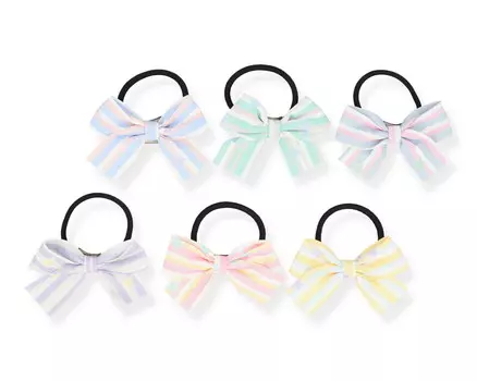 Резинки-бантики в полоску, 6 шт Inna Marka