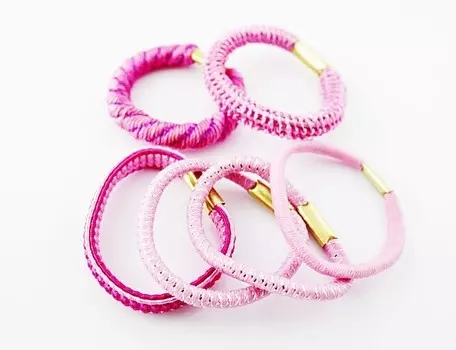 Резинки для волос, 6 шт, микс Inna Marka