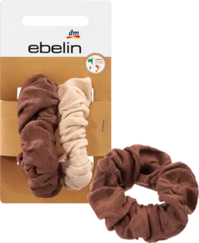 Резинки для волос круглой вязки коричневого цвета бежевый 2шт. ebelin