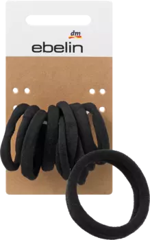 Резинки для волос маленькие черные 9 шт. ebelin