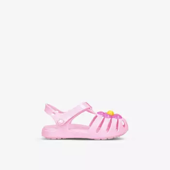 Резиновые босоножки Isabella с цветочным принтом 6 месяцев-5 лет Crocs, розовый