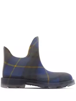 Резиновые ботинки Marsh в клетку Burberry, синий