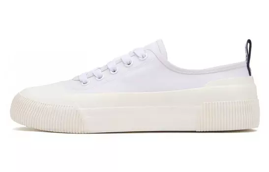 Резиновые парусиновые туфли мужские низкие белые Aigle