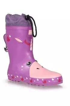 Резиновые резиновые сапоги Mudplay Junior с анималистичным дизайном Regatta, розовый