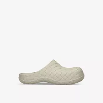 Резиновые сабо Beebee intrecciato Bottega Veneta, слоновая кость