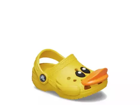 Резиновые сабо Crocs Littles Ducky Clog - детские, подсолнух желтый