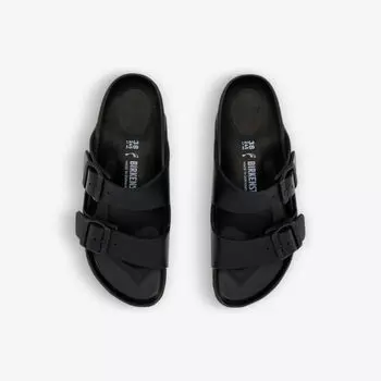 Резиновые сандалии arizona с двумя ремешками Birkenstock, черный