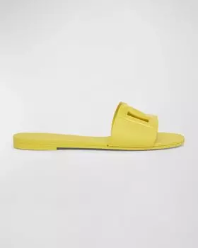 Резиновые сандалии DG с вырезами Dolce&Gabbana, цвет Yellow