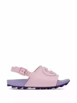 Резиновые сандалии Interlocking G Gucci, розовый