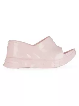 Резиновые сандалии на танкетке Marshmallow Givenchy, розовый