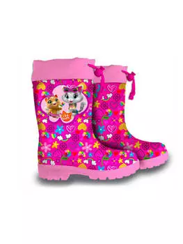 Резиновые сапоги 44 Cats Kinderregenstiefel Regenstiefel Wasserdichte Gummistiefel, розовый