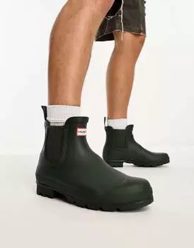 Резиновые сапоги челси Hunter Original цвета хаки