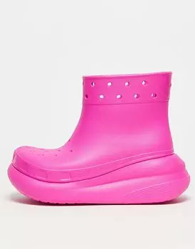Резиновые сапоги Crush унисекс розового цвета Crocs