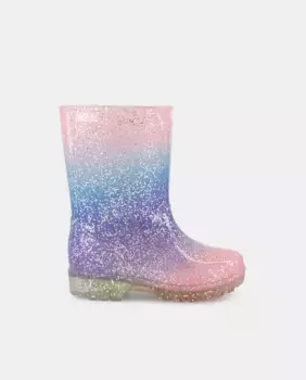 Резиновые сапоги для девочки с блестками Baby El Corte Ingls, цвет 200 Rosa