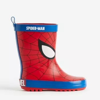 Резиновые сапоги H&M Kids Printed Spider-Man, красный