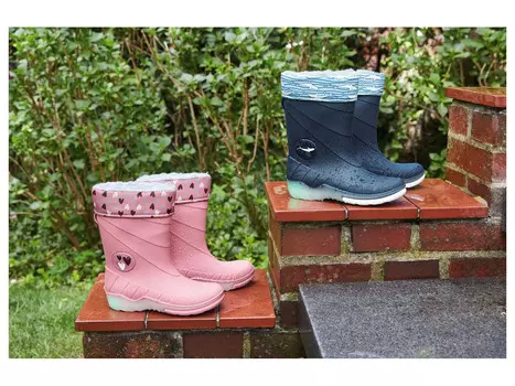 Резиновые сапоги lupilu для малышей с крутым мигающим эффектом, розовый