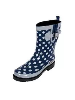 Резиновые сапоги MADSea, цвет dunkelblau mit weien punkten