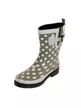 Резиновые сапоги MADSea, цвет oliv mit weien punkten