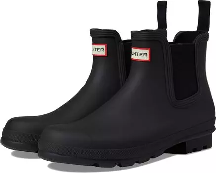 Резиновые сапоги Original Chelsea Tricolor Logo Backstrap Boot Hunter, черный