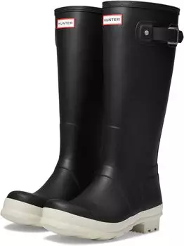 Резиновые сапоги Original Tall Rain Boots Hunter, цвет Black/White Willow