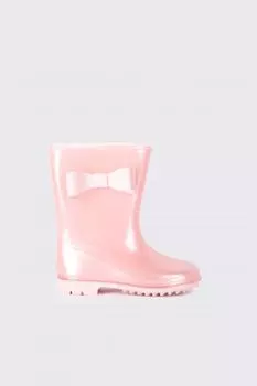 Резиновые сапоги с бантом Coccodrillo с текстурированной подошвой