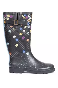 Резиновые сапоги Samira с узорами Trespass, черный