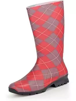 Резиновые сапоги Spirale, цвет rot/grau kariert