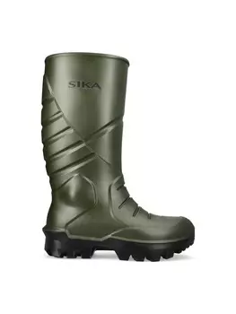 Резиновые сапоги Thermo Green PU safety Sika, зеленый