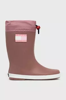 Резиновые сапоги Tommy Hilfiger, розовый