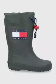 Резиновые сапоги Tommy Hilfiger, зеленый