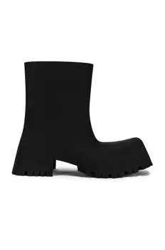 Резиновые сапоги в спортивном стиле Balenciaga, черный