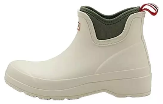 Резиновые сапоги женские белые Hunter