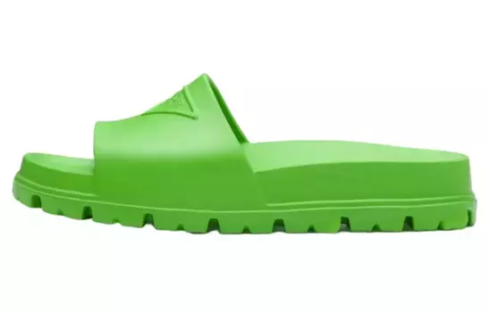Резиновые шлепанцы Apple Green Men's Prada